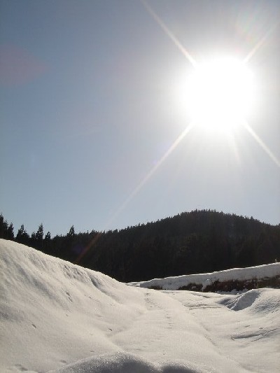 冬の雪山写真
